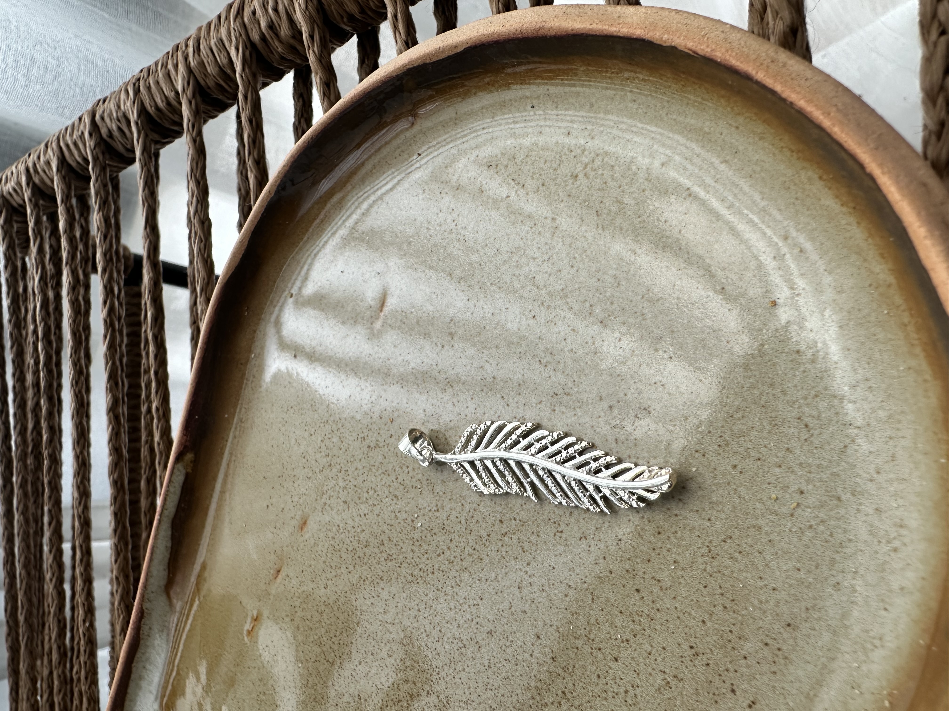 Dije de plata pluma  — foto 2