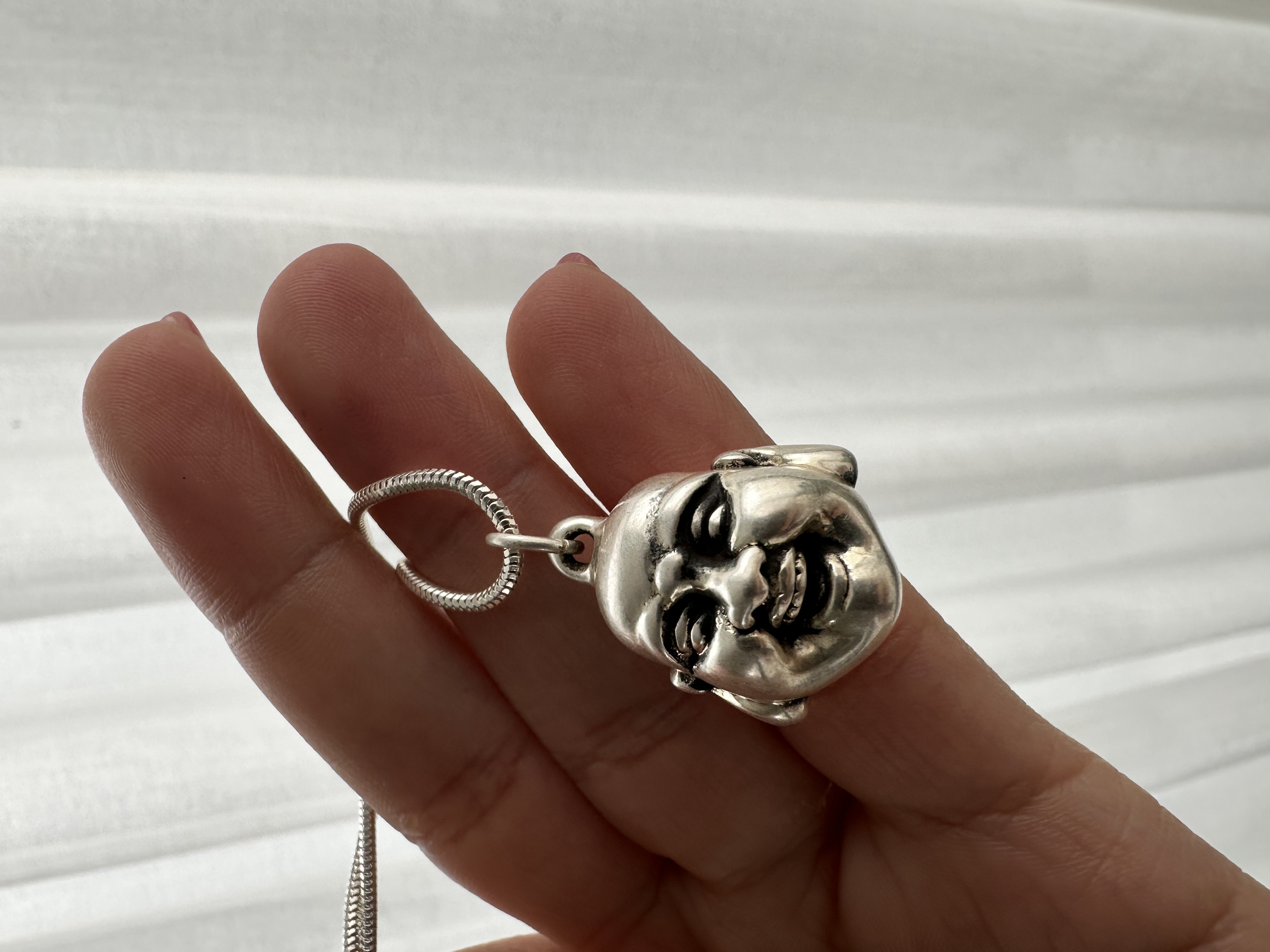 Dije de plata cara buda 