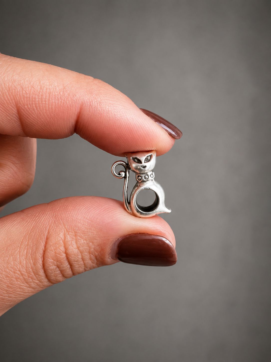 Dije de plata pandora gatito