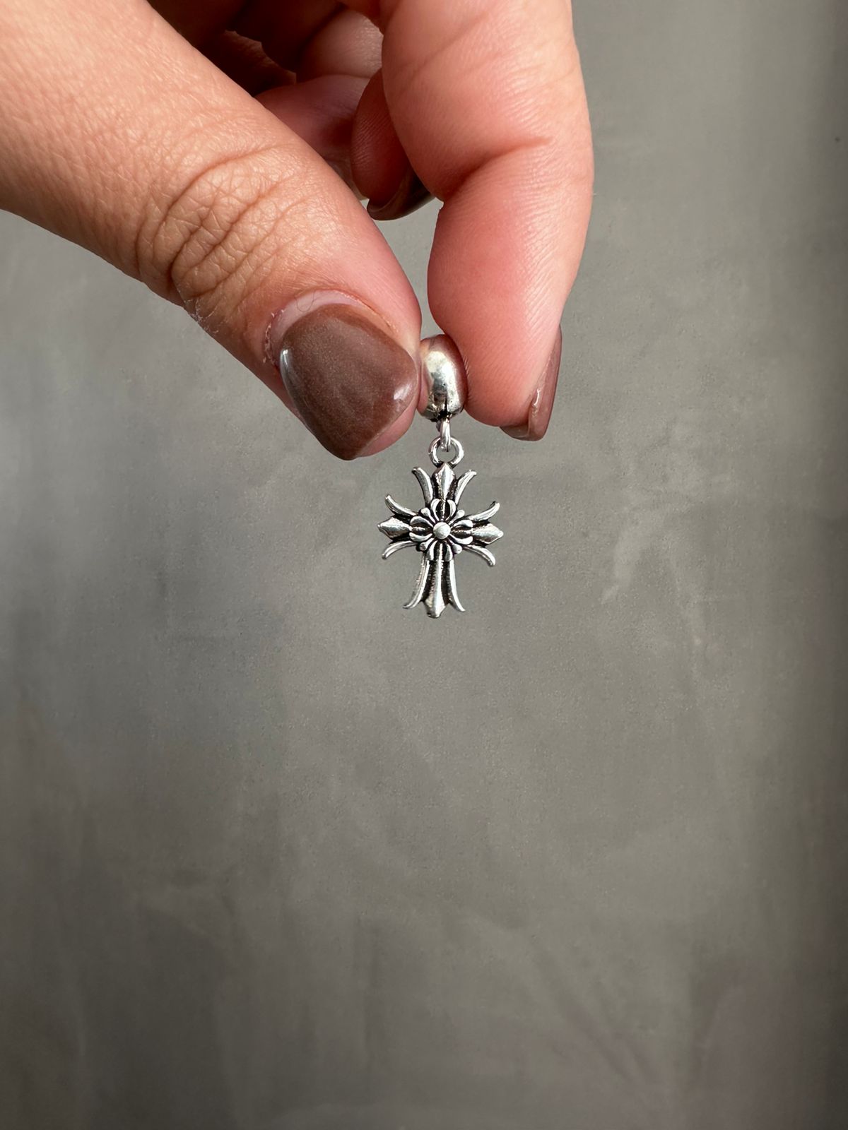 Dije de plata pandora cruz gotica
