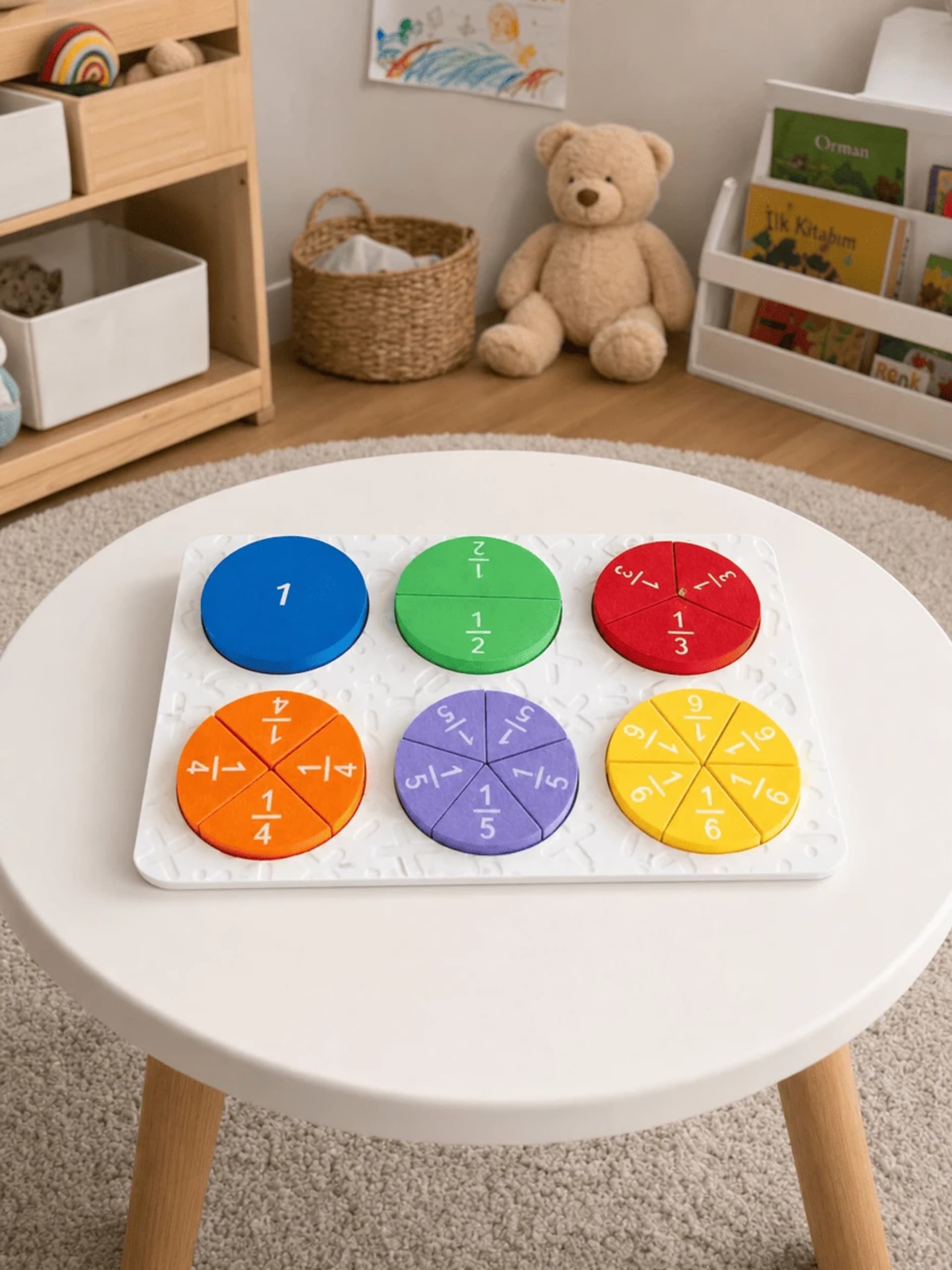 Zuukids Kesir Öğretici Yapboz detay görünümü