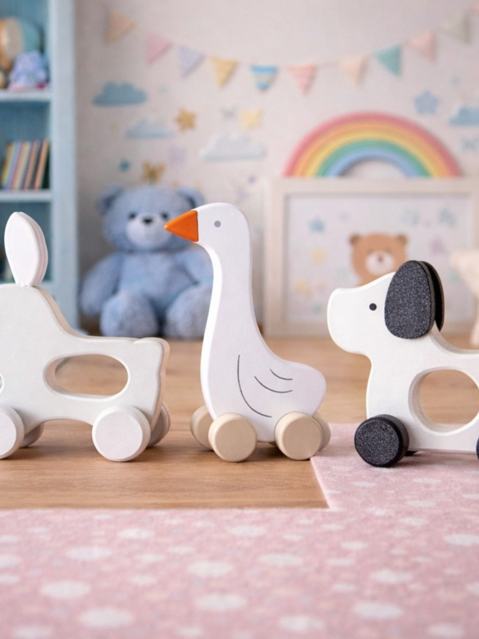 Zuukids Tekerlekli Şirin Arabalar (3'lü Set)