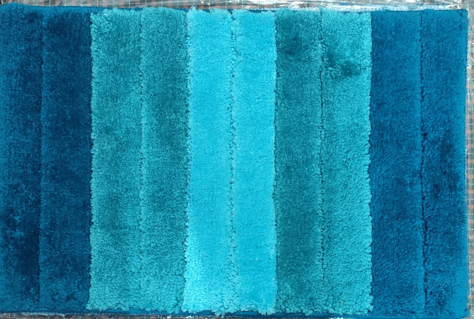 ओम्ब्रे स्ट्राइप कॉटन डोरमैट 16x22 इंच - photo 3