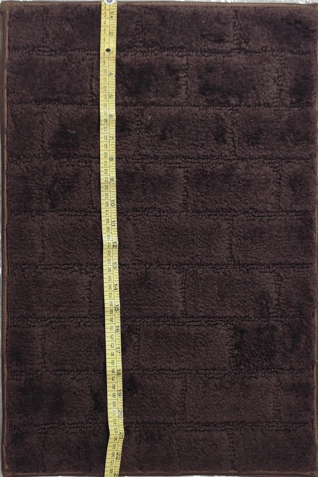 ब्रिक्स डिज़ाइन कॉटन डोरमैट 15x22 इंच - ब्राउन - photo 2