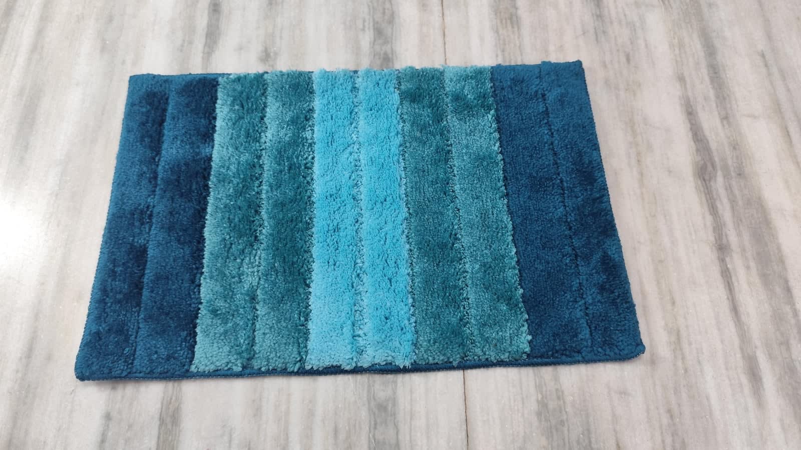 Ombre Stripe Cotton Doormat 16x22 Inches