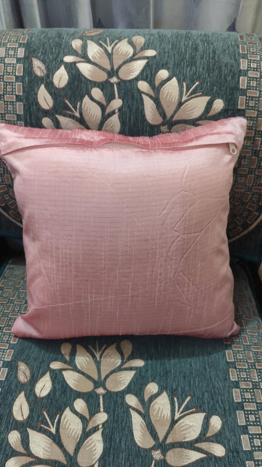 डस्टी मॉव फ्लोरल कुशन कवर 16x16 इंच - 5 का सेट - photo 4