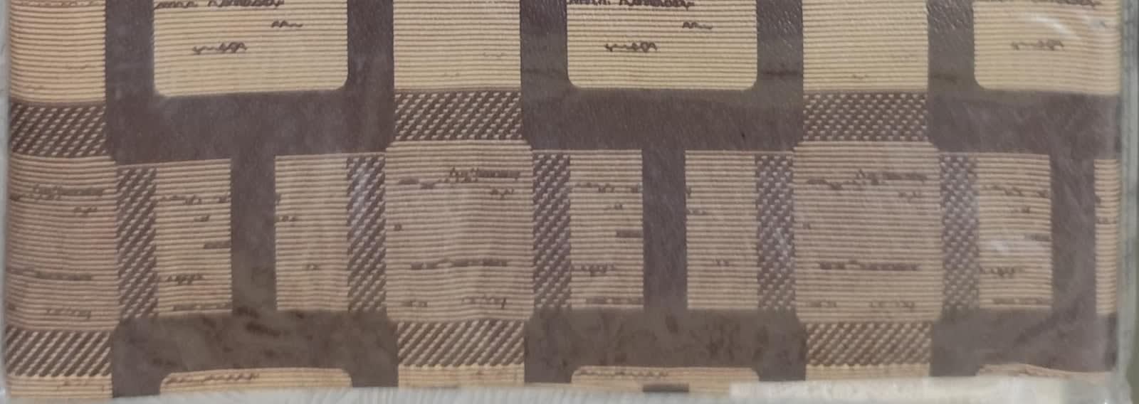 सेंट्रल टेबल कवर 40x60 इंच - कॉफी ब्राउन चेक - photo 2