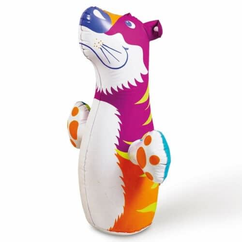 Intex Hit Me Inflatable Bop Bag Toy - Tiger, Sand-Filled Weighted Base, 38.5 x 17.5 Inches