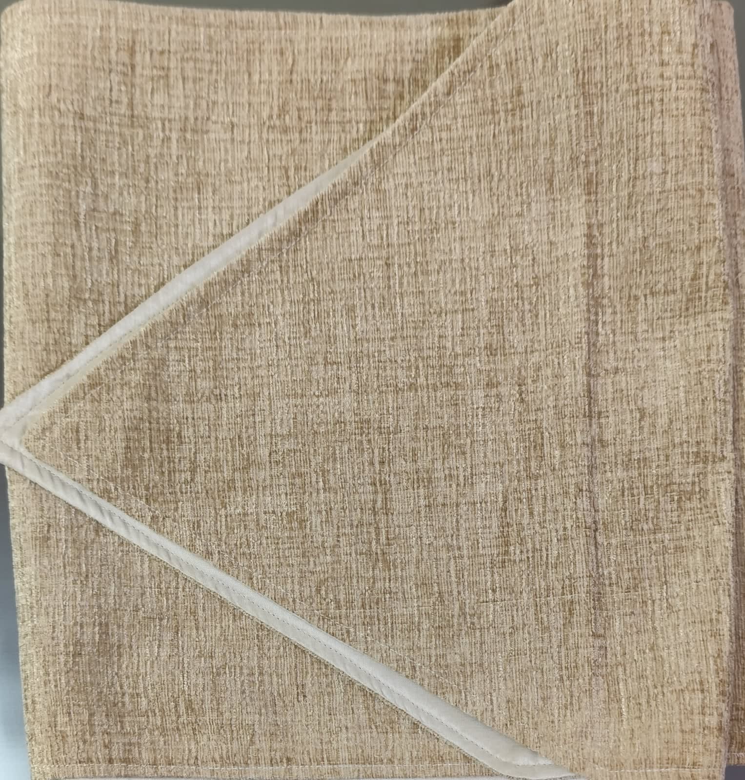 जैक्वार्ड डाइनिंग टेबल रनर 13x72 इंच - बेज टेक्सचर्ड वीव - photo 5