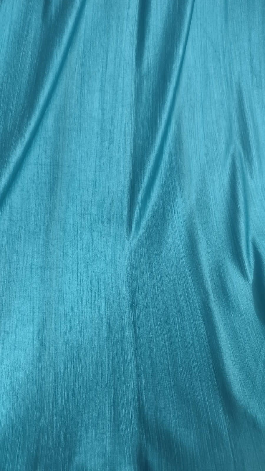Teal Embroidered Net Panel Satin Eyelet Curtain - 7x4 & 9x4 Ft - photo 3