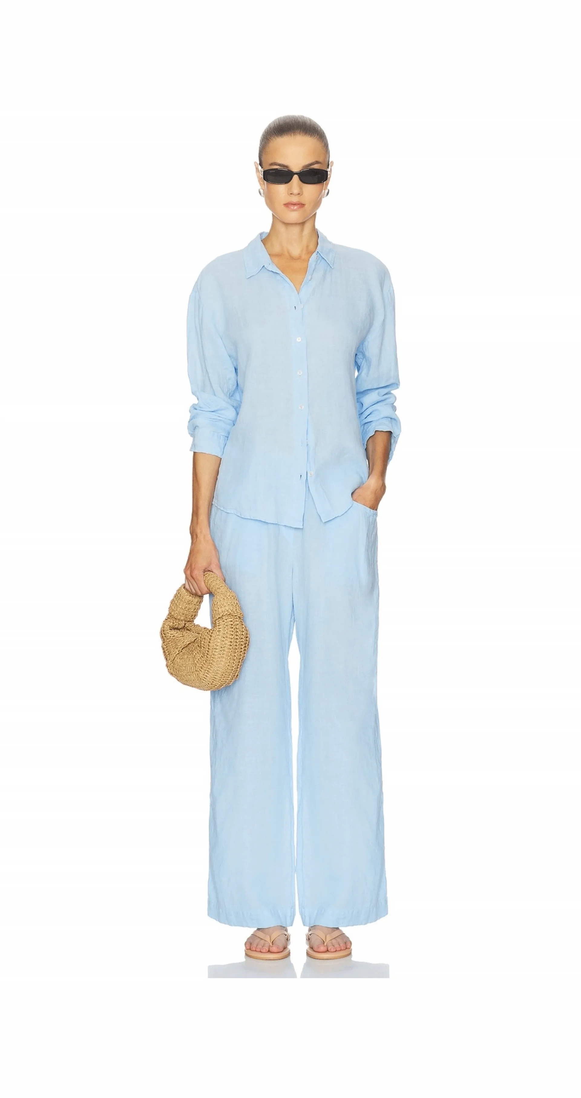 Sky Linen Ease outfit look