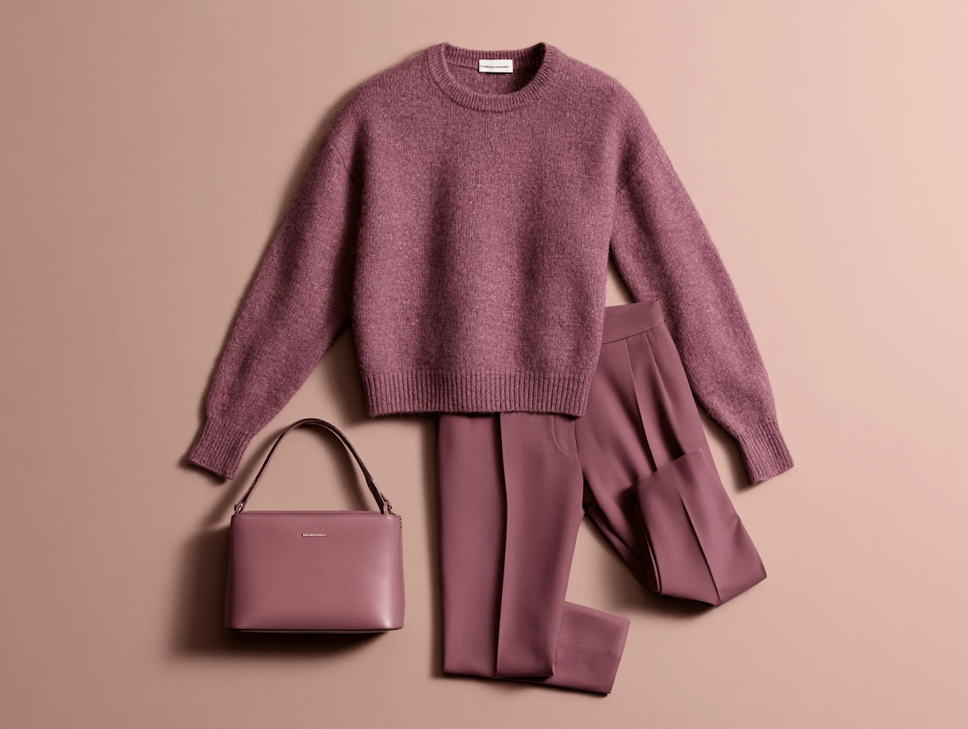 Thoughtfully selected everyday wardrobe staples laid out together