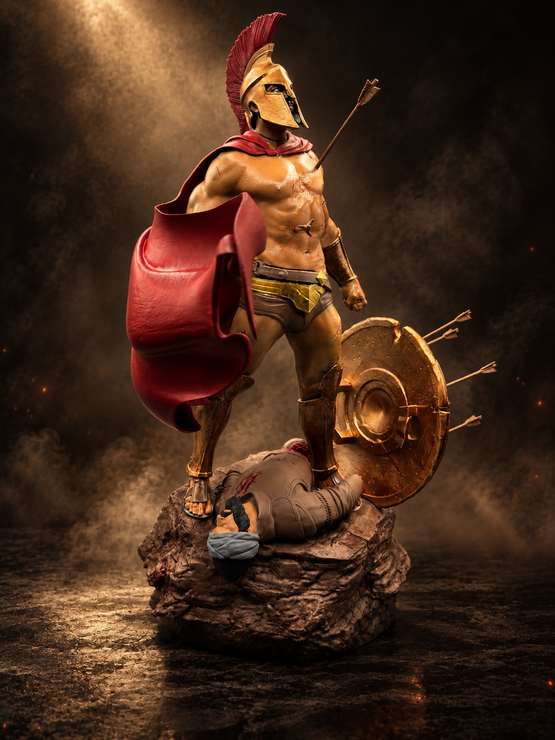 Statuetă Leonidas realizată prin printare 3D cu rășină