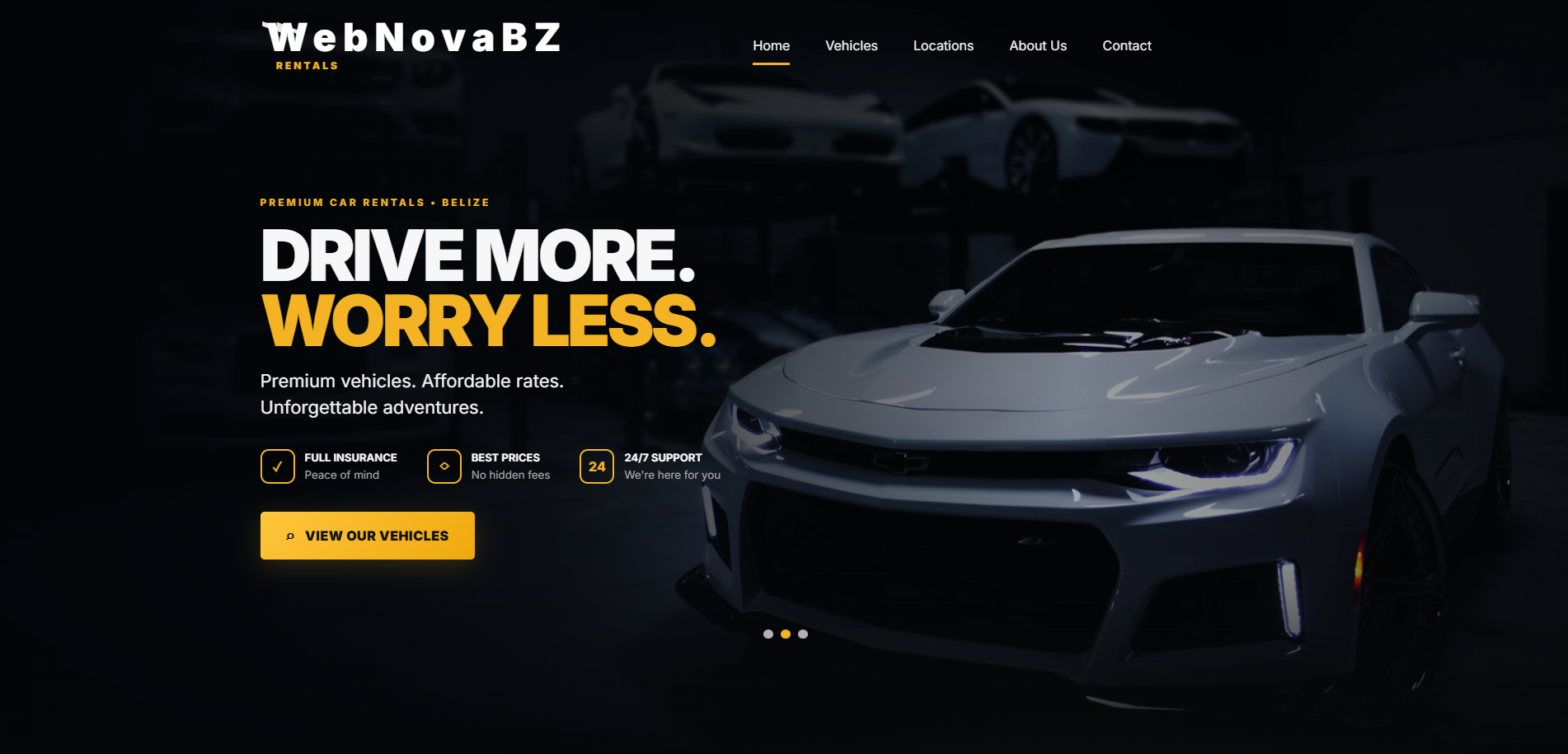 Portfolio website for a design studio