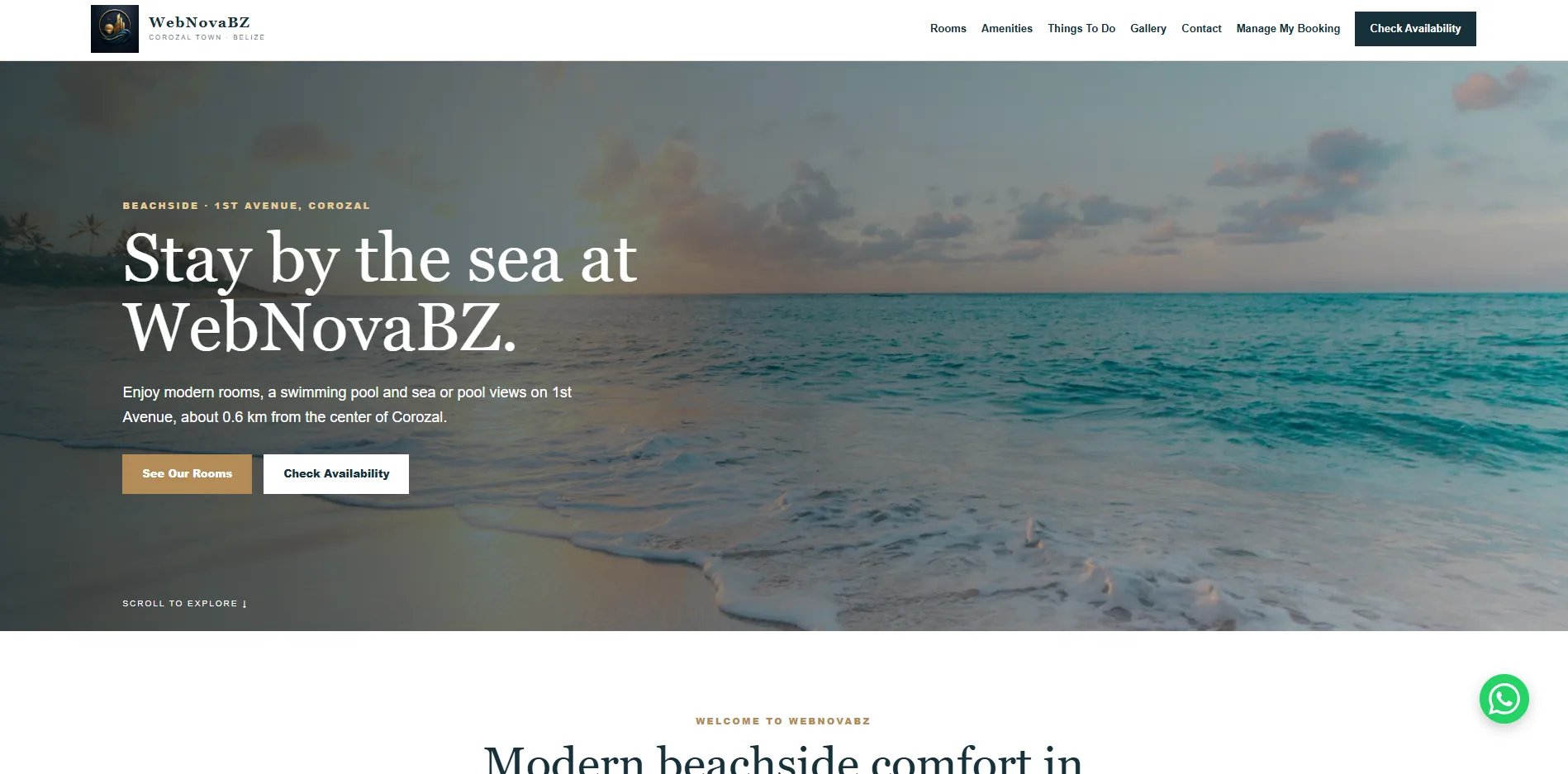 Online store website for a retail brand