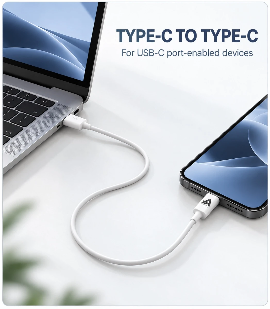 AHVI Type C to C Charging Cable - AH-C02 – image 4 of 4