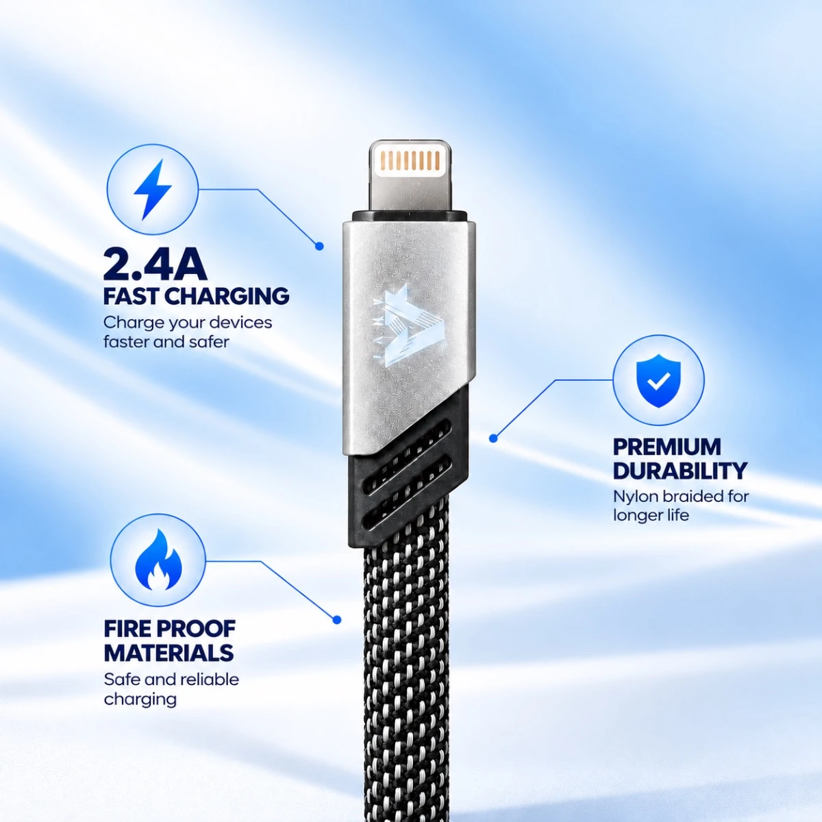 AHVI Type A to Lightling USB Cable AI-001 – image 4 of 4