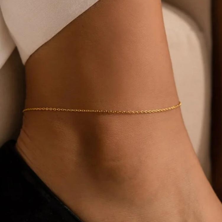 Plan golden color ankle  anti- tarnish