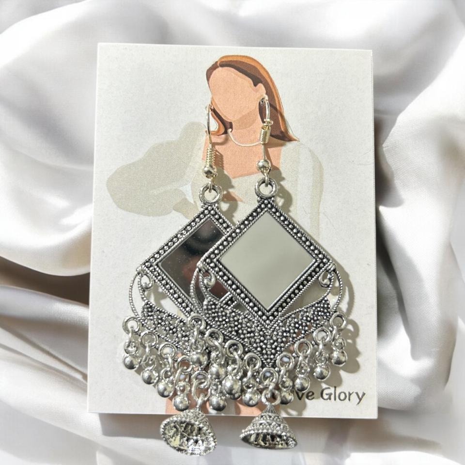 Oxide earring with minor finish