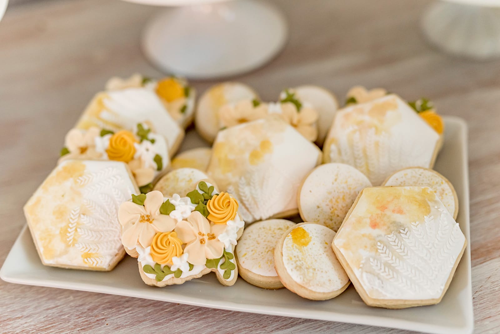 Orange stain cookies
