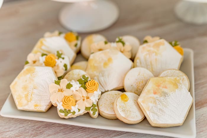 Orange stain cookies
