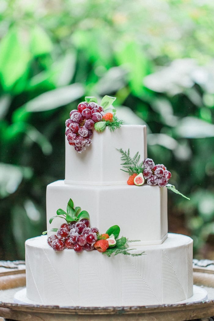 Tiered grapes cake