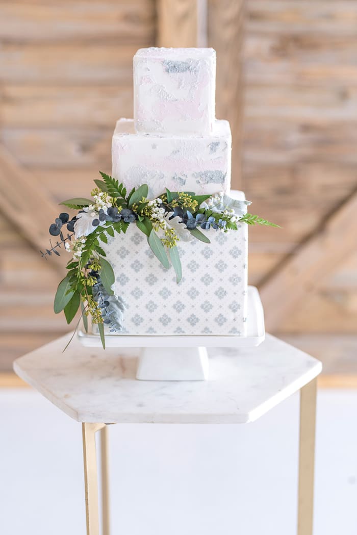 Tiered square templated