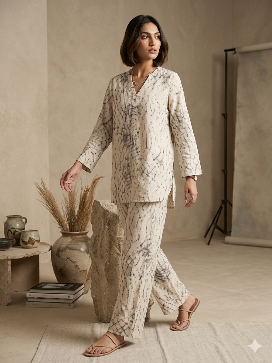 Printed 2-piece cord_set lawn