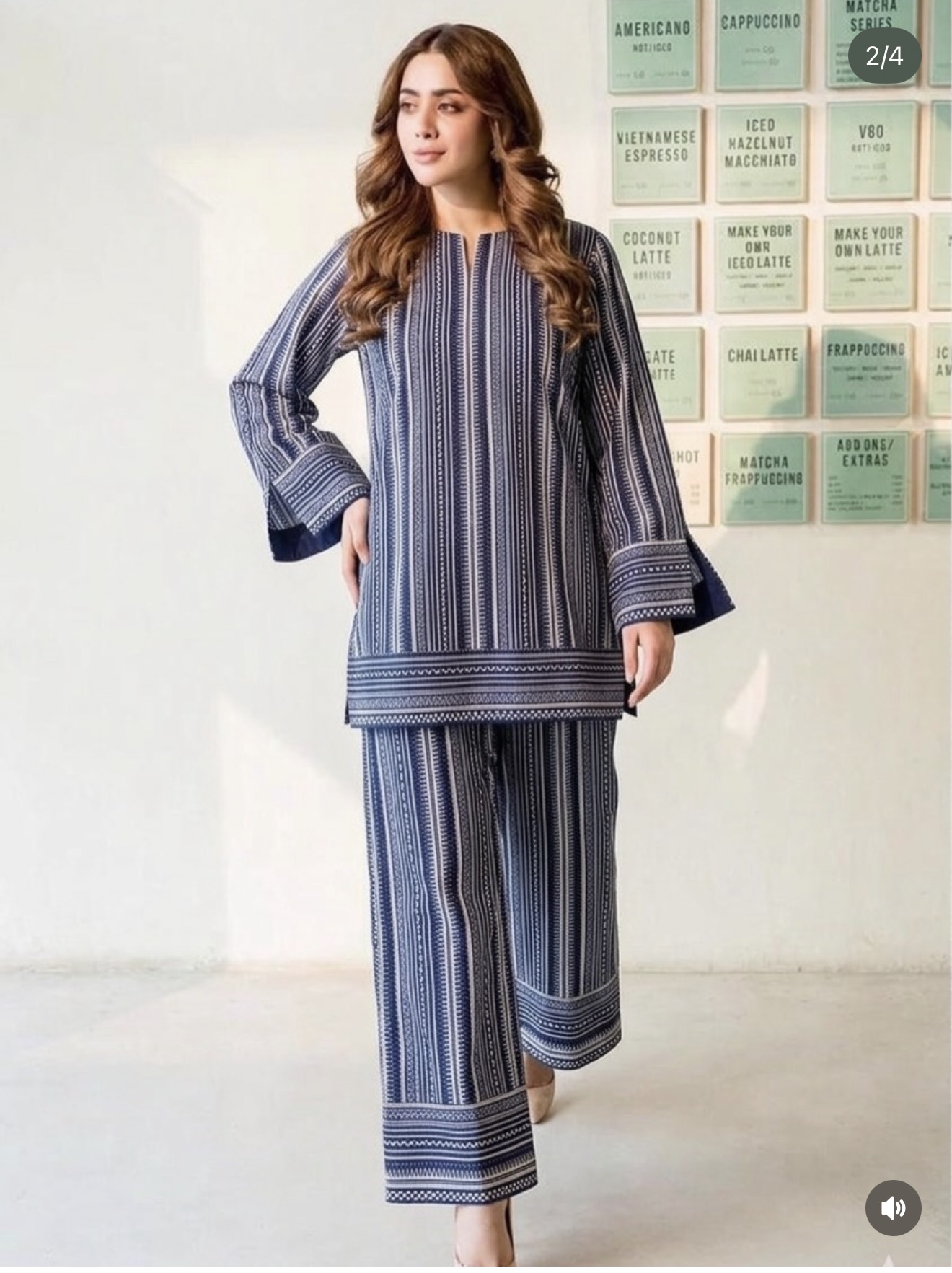 2piece striped cord_set