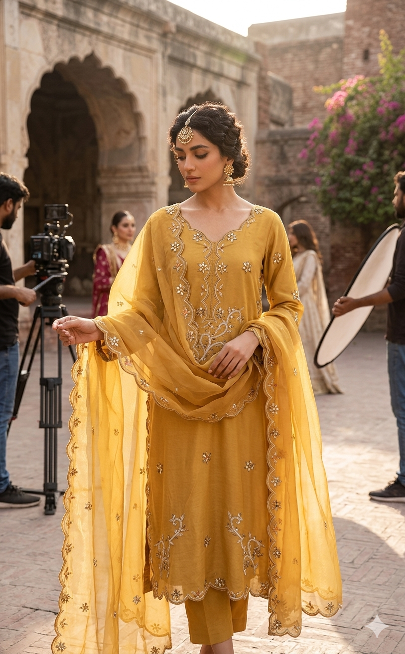 Shesha silk 3 piece suit