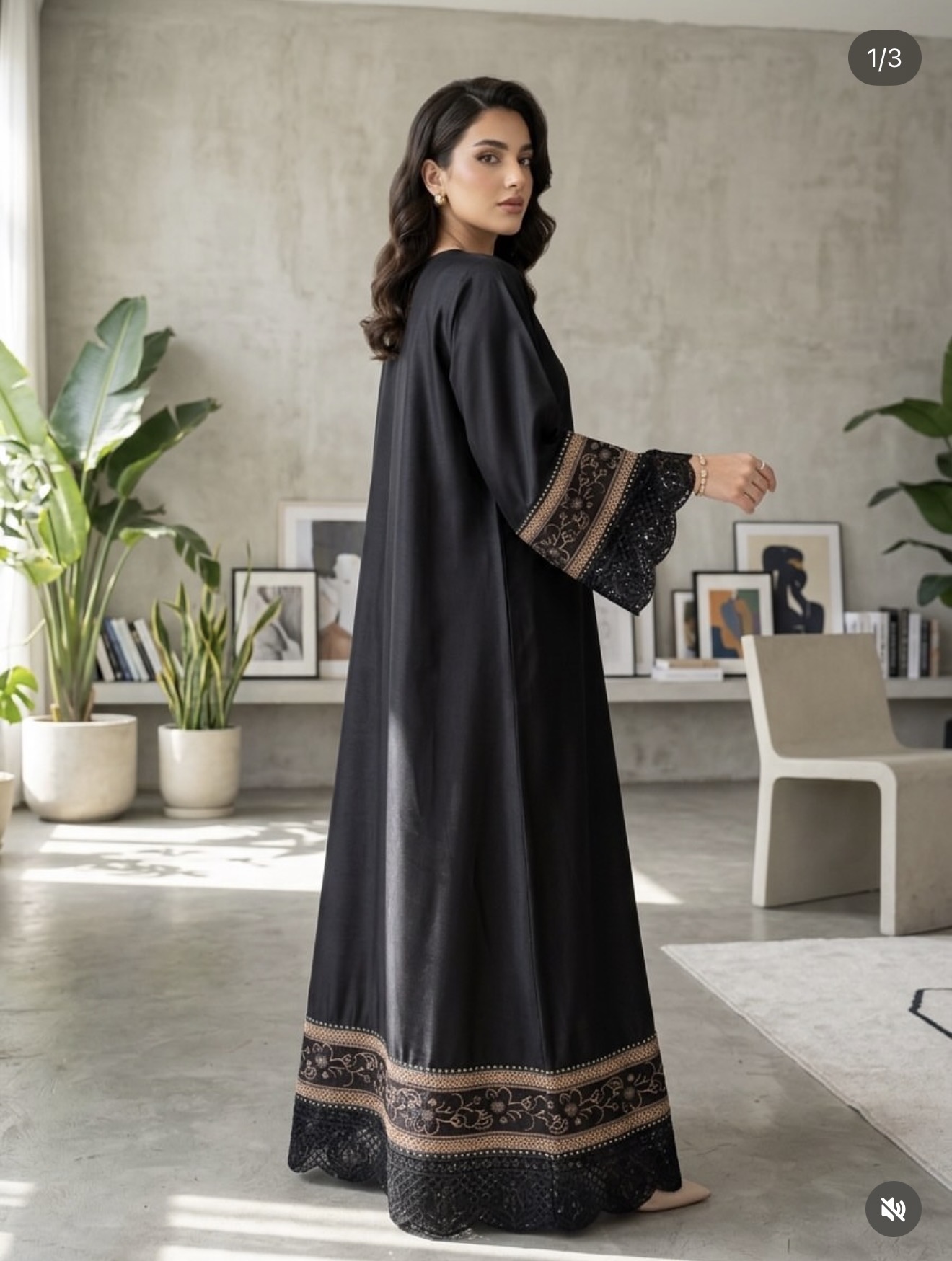 3piece full deatail work long shirt gaon style