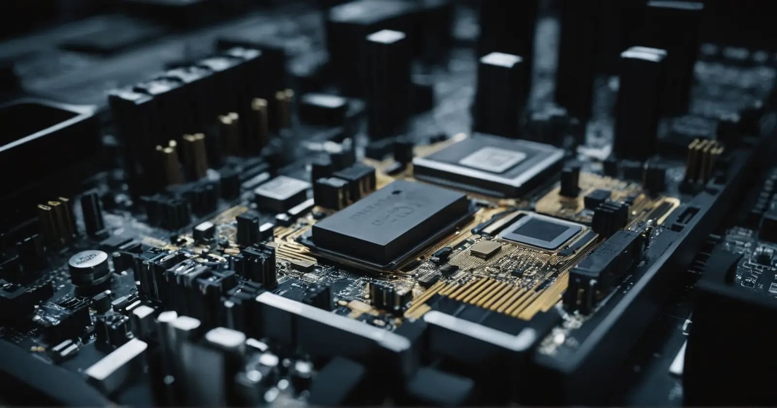 Zócalo de cpu en placa base detallando el punto de conexión física del bus fsb con sus contactos dorados