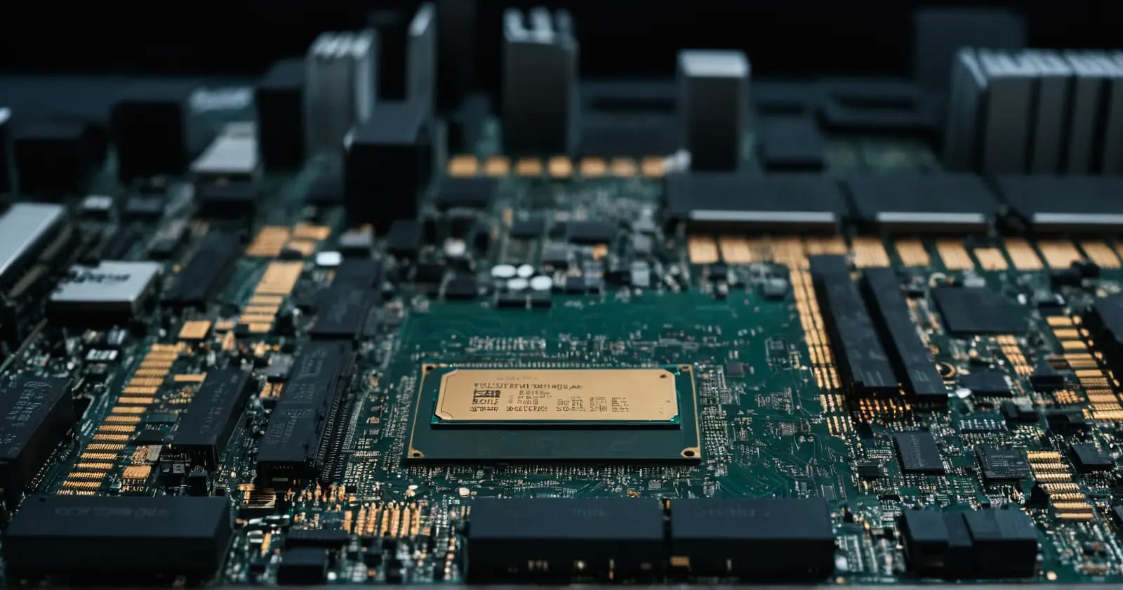 Vista técnica de la jerarquía de cachés L1 y L2 en una gpu con chips sram e interconexiones