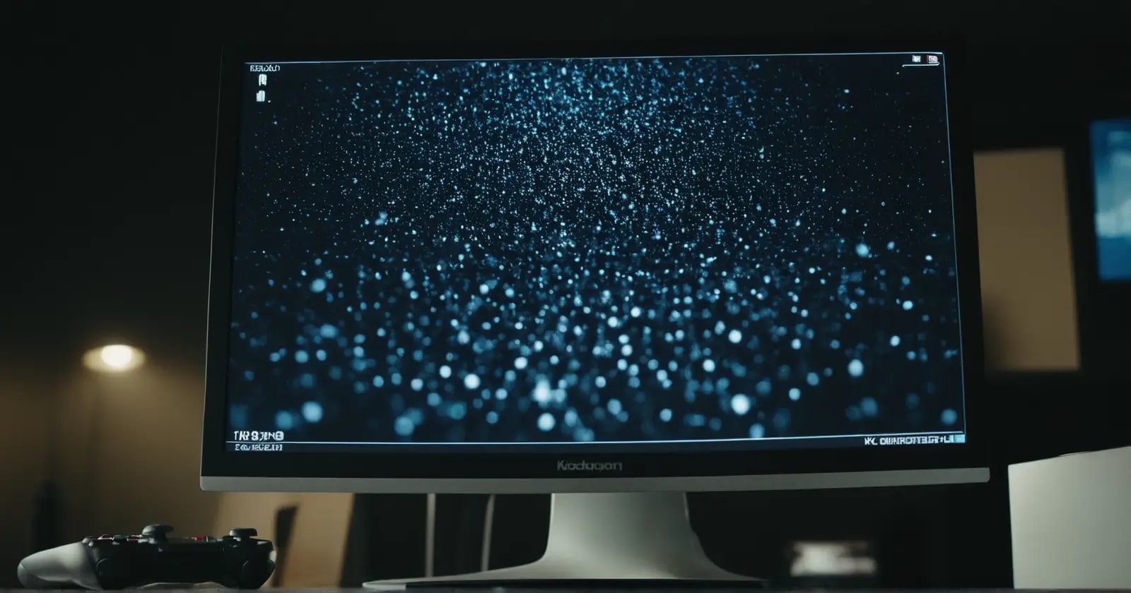 Vista detallada de un monitor fast VA mostrando juego en cámara lenta con contraste nítido y sin rastros fantasma