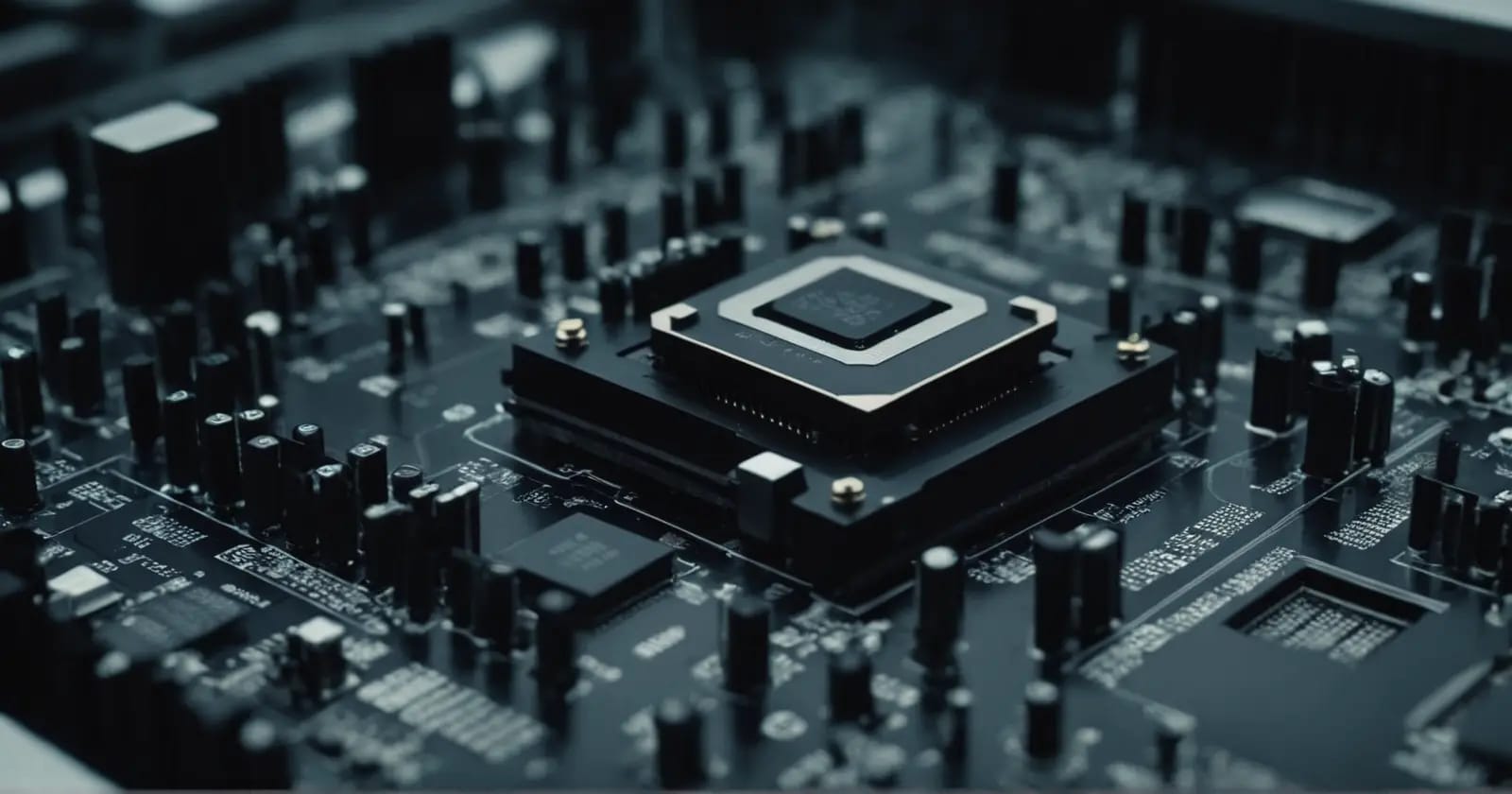 Vista detallada de un cpu mostrando núcleos y caché para gestionar el procesamiento paralelo por múltiples hilos