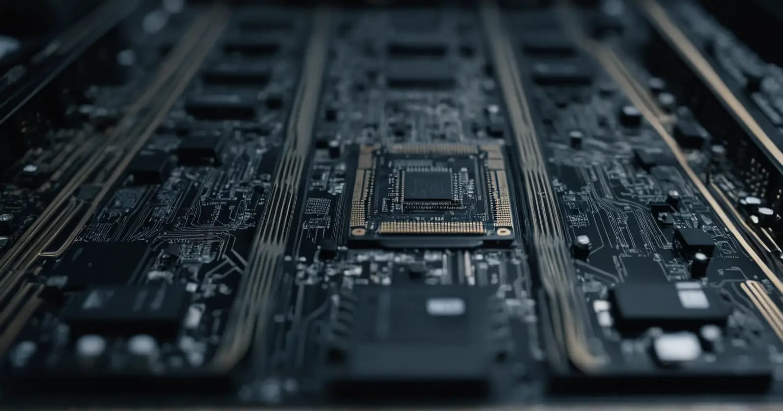 Vista detallada de la unidad de cómputo de una gpu mostrando interconexiones de multisuperprocesadores