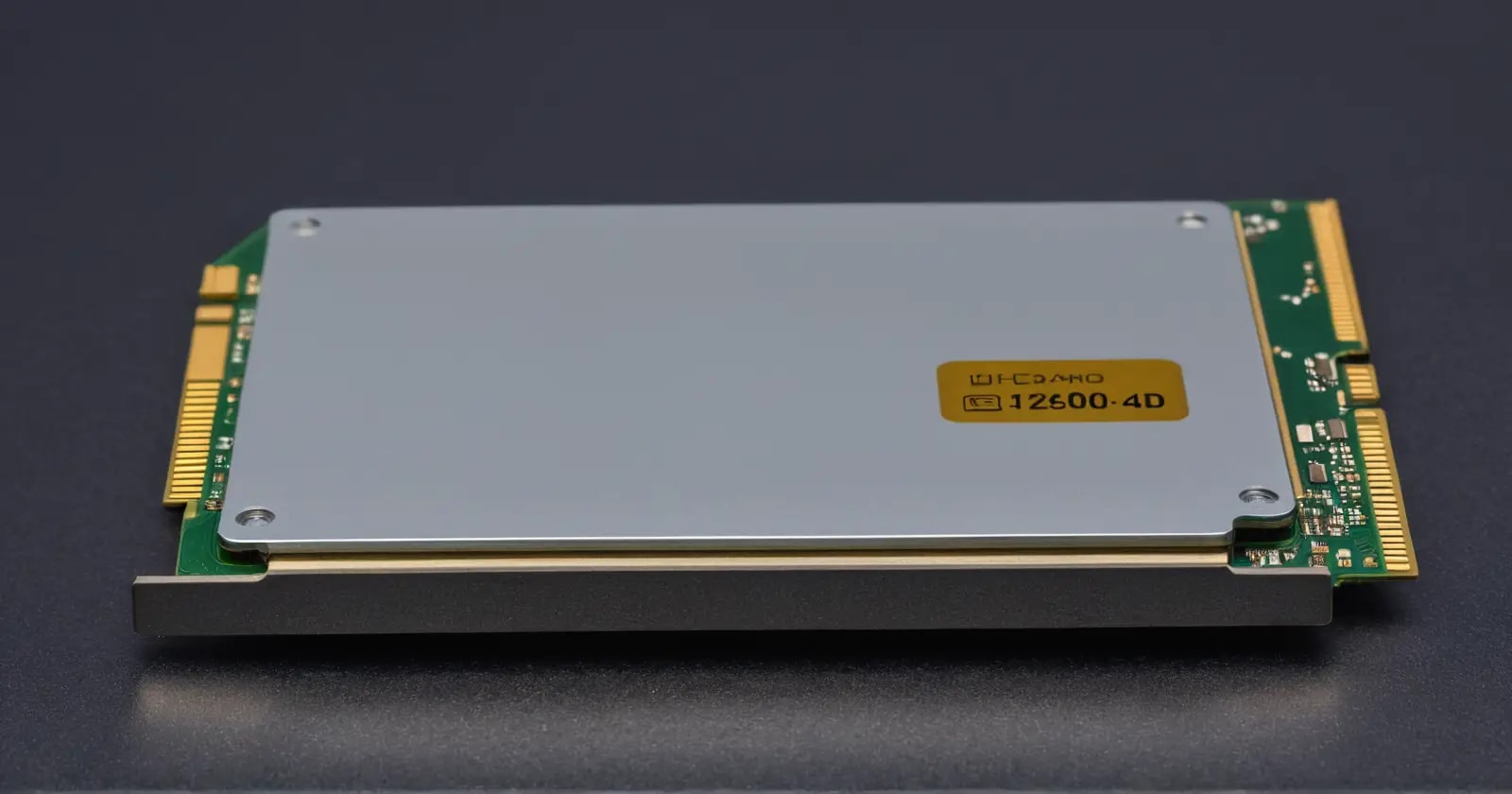 Un adaptador m.2 nvme expuesto sobre la ranura de placa base para mostrar almacenamiento avanzado
