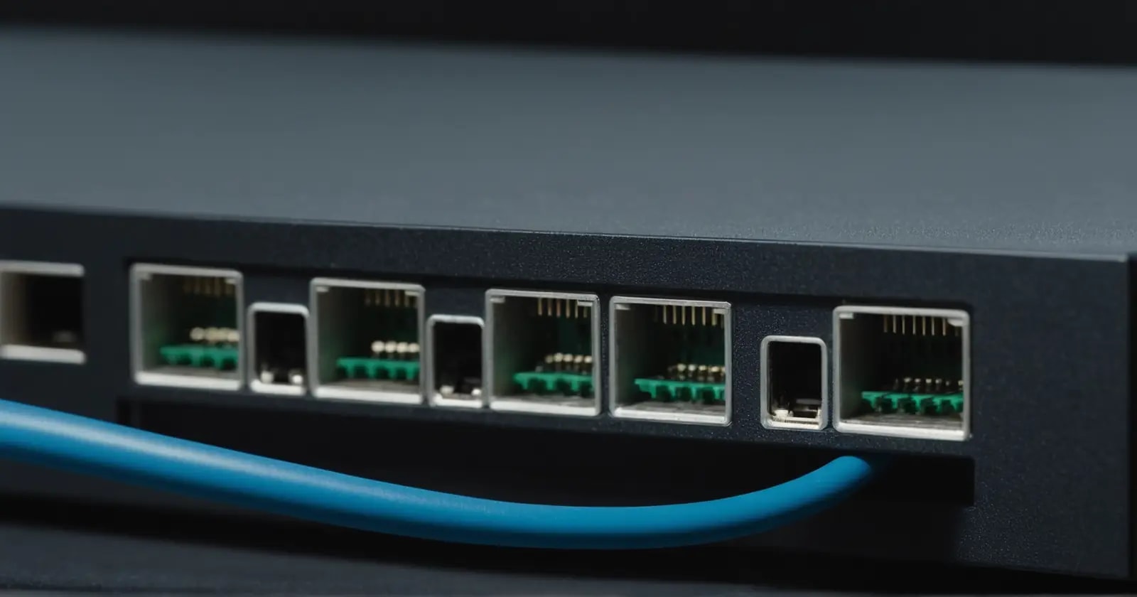 Primer plano de puertos usb y su controlador xhci, mostrando conexiones modernas
