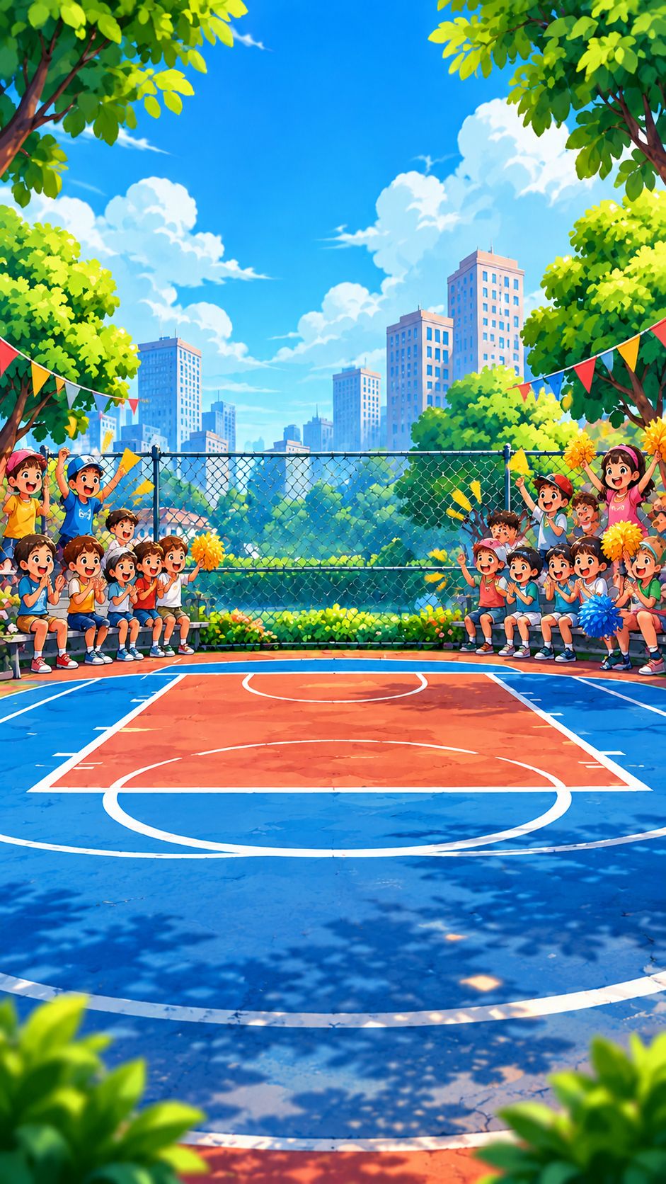 Basketball Court Background