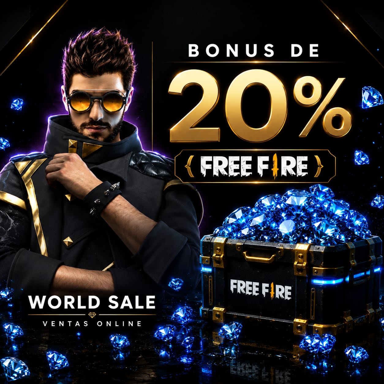 Free Fire 20%