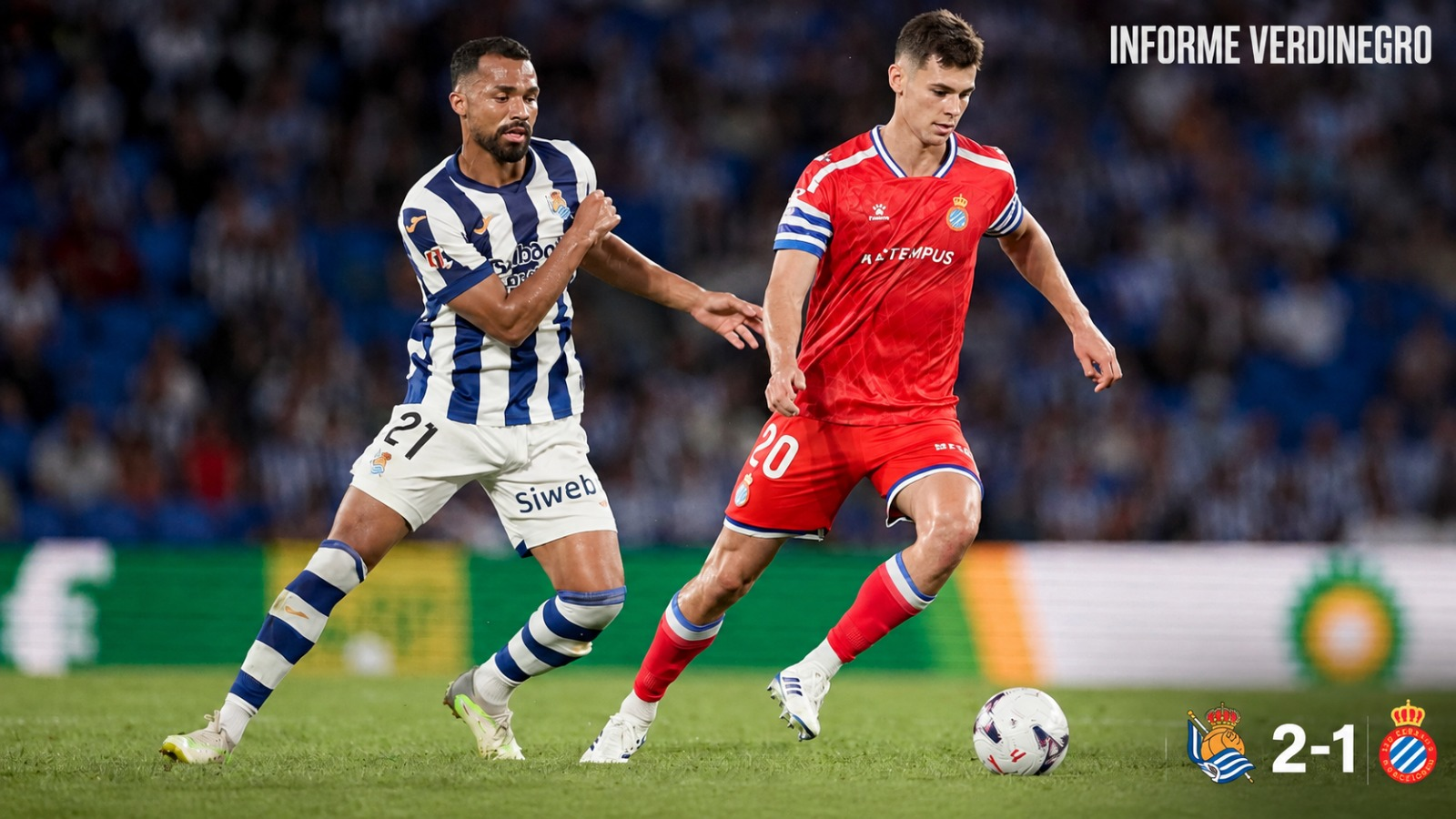 Una mala primera parte condena al Espanyol