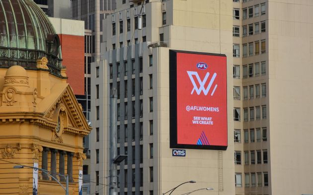 AFL Women's billboard