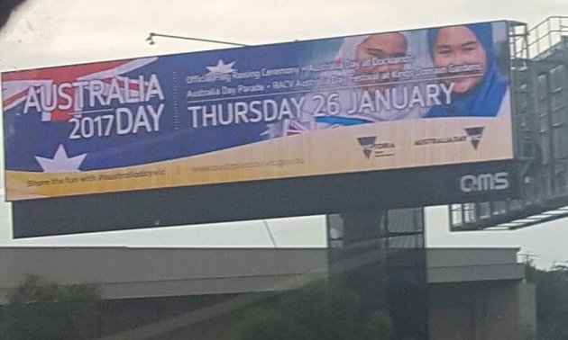 Australia Day Muslim billboard