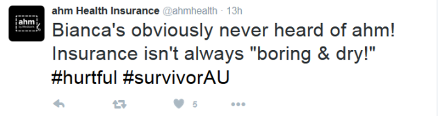 ahm survivor tweet