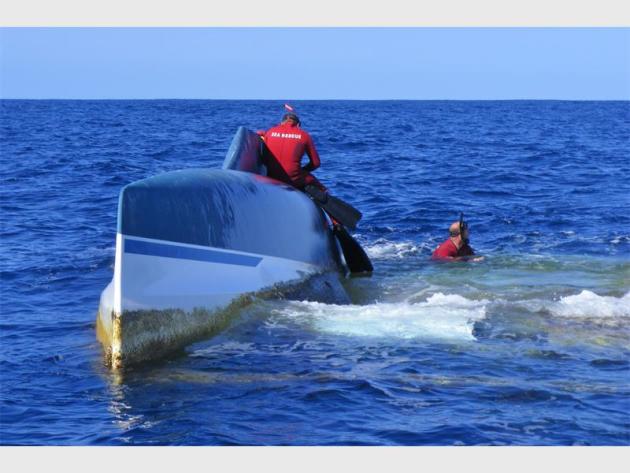 Sea Rescue upturned hull