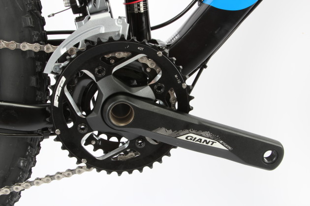 <p>Triple chainrings may be out of vogue but they extract a wide gear range from the nin-speed rear cassette.</p>