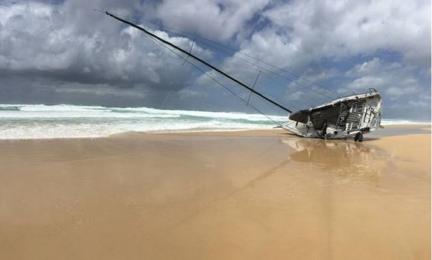 Ms beached aground