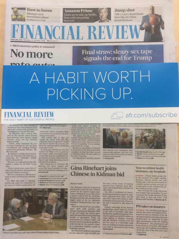 Financial Review brings back Daily Habit campaign after five year ...
