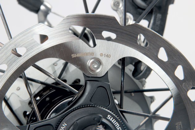 SRAM hydraulic disc brakes provide ample stopping power. too much sometimes.