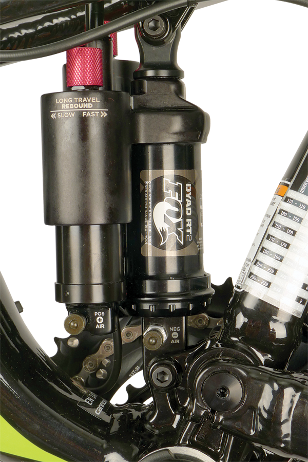 Designed in conjunction with Fox, the Jekyll pull shock is the component that really defines the ride